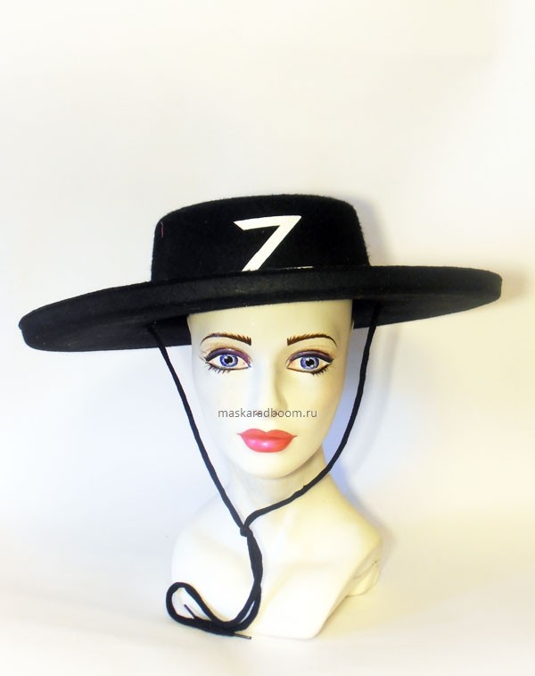 Купить Шляпа "Зорро" в магазинах "Маскарадный Бум"