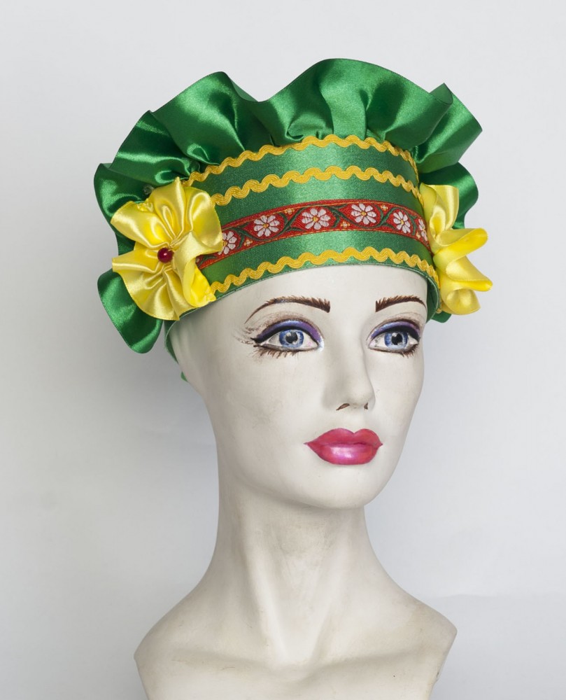 Кокошник "Ксюша" зеленый